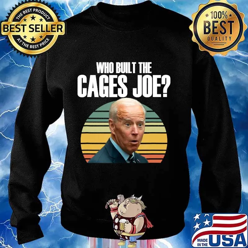 Who built the cages joe debate 2020 vintage retro s Sweater