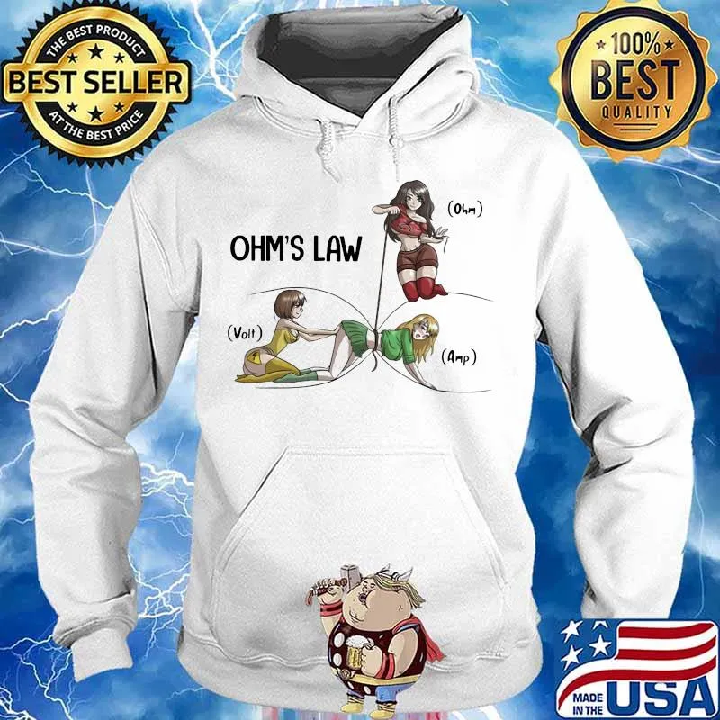 Woman ohm's law ohm volt amp s Hoodie