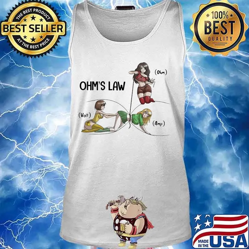 Woman ohm's law ohm volt amp s Tank top