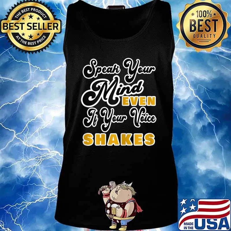 Womens Speak Your Mind Even If Your Voice Shakes RBG Vintage T-Shirt Tank top