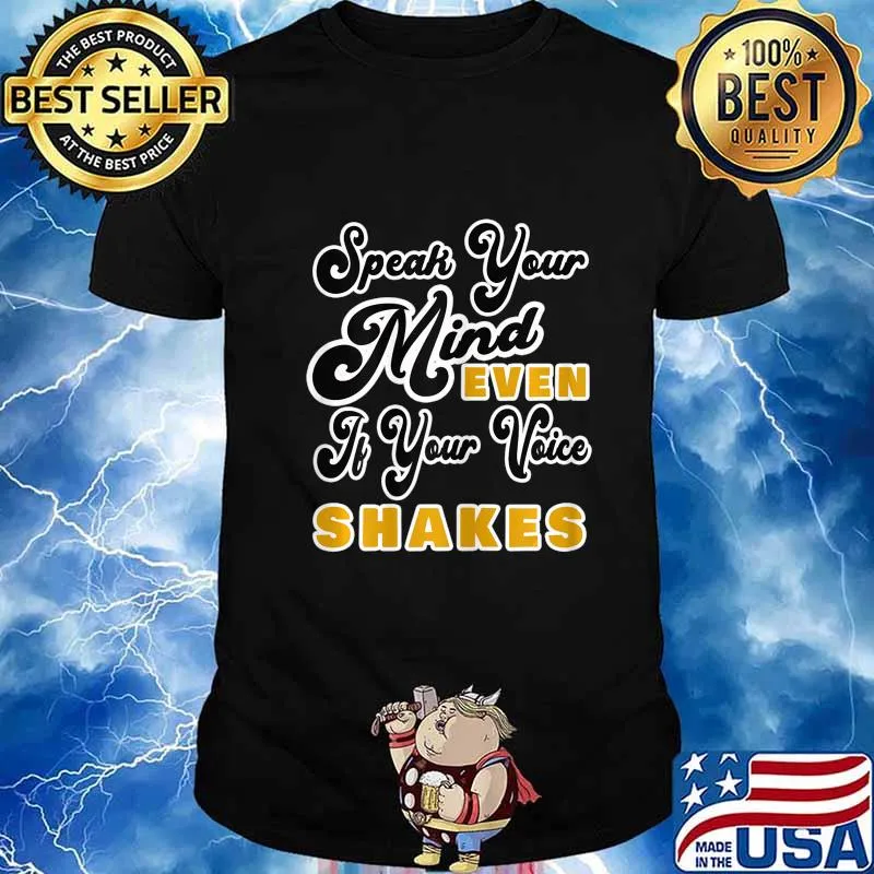 Womens Speak Your Mind Even If Your Voice Shakes RBG Vintage T-Shirt
