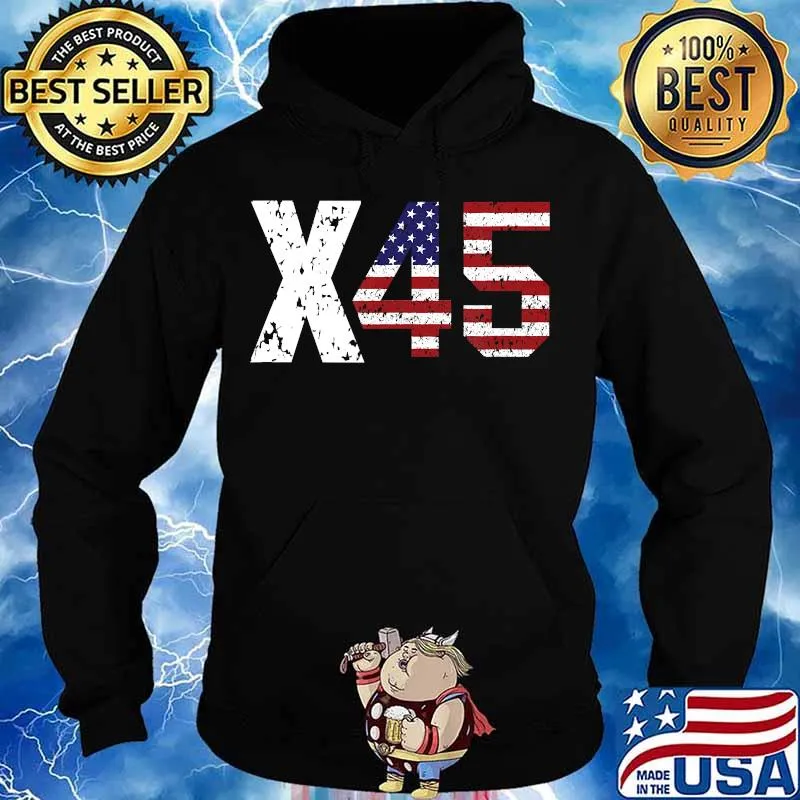 X45 trump us election american flag s Hoodie