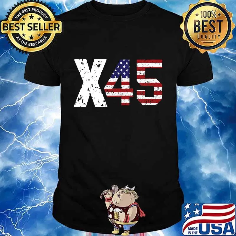 X45 trump us election american flag shirt