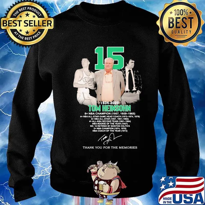15 1934 2020 tom heinsohn thank you for the memories signature s Sweater