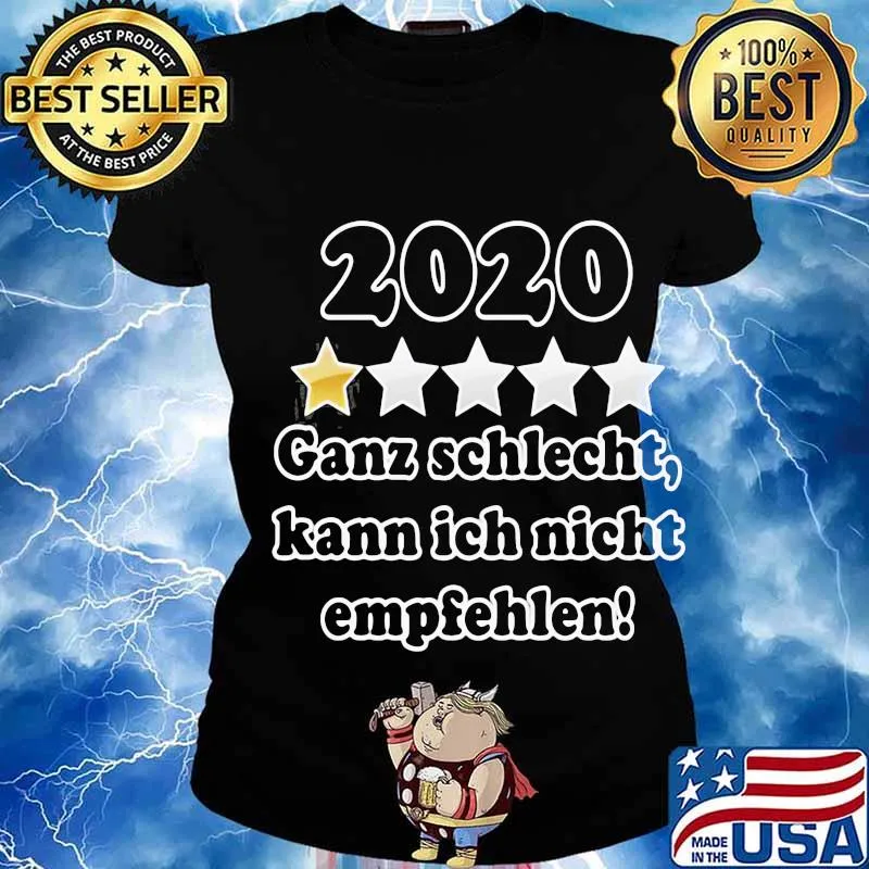 2020 One Star Ganz Schlecht Kann Ich Nicht Empfehlen Shirt Ladies tee