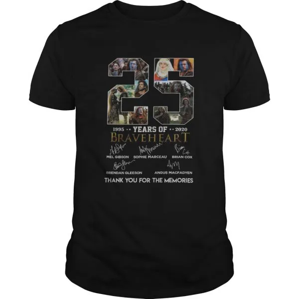 25 Years Of 1995 2020 Braveheart Thank You For The Memories Unisex - Image 2