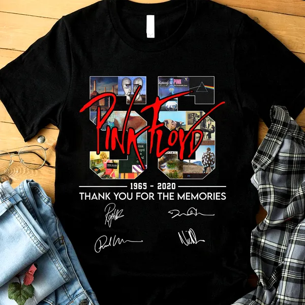 55th Years Of Pink Floyd 1965-2020 T-shirt Hoodie Tank Top Size Up To 5xl