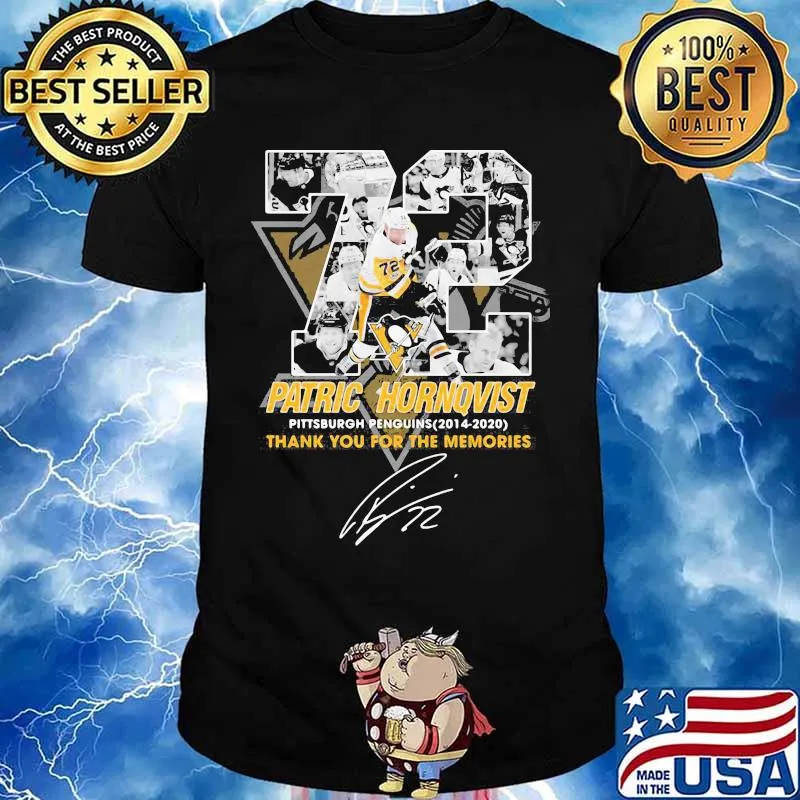 72 Patric Hornqvist Pittsburgh Penguins Thank You For Memories Signuature Shirt