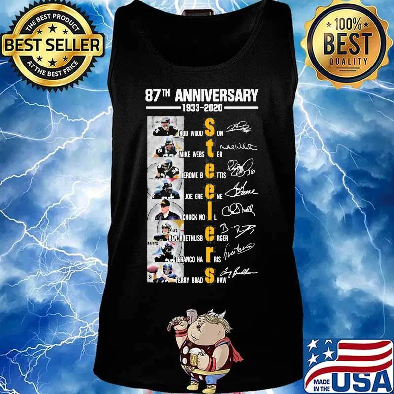 87th Anniversary Steelers Team Football 1933 2020 Shirt Tank top