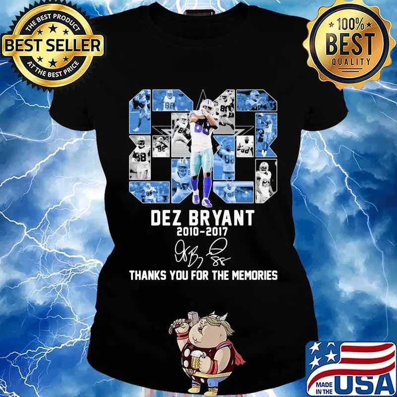 88 dez bryant 2010 2017 thank you for the memories signature s Ladies tee