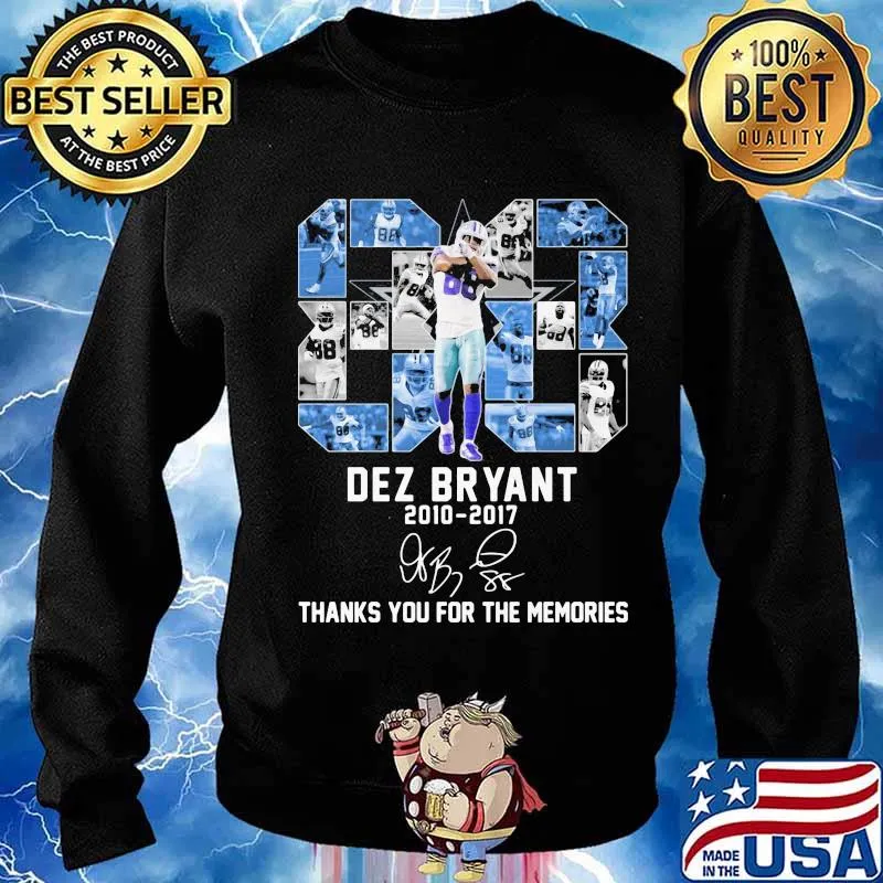 88 dez bryant 2010 2017 thank you for the memories signature s Sweater