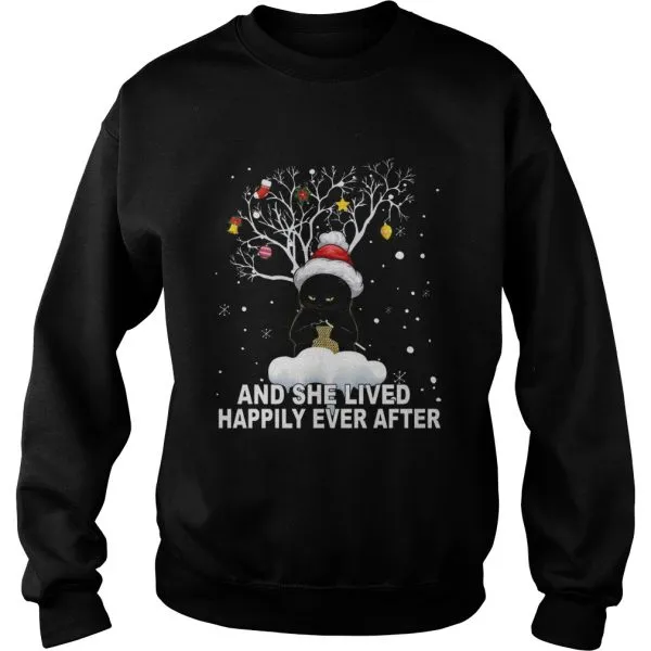 Cat And She Lived Happily Ever After Unisex - Image 6