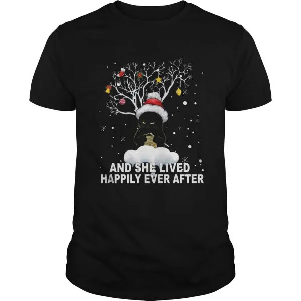 Cat And She Lived Happily Ever After Unisex - Image 2