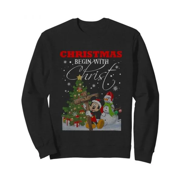 Christmas Begin With Christ shirt - Image 5