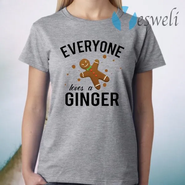Everyone Loves A Ginger Gingerbread T-Shirt - Image 3
