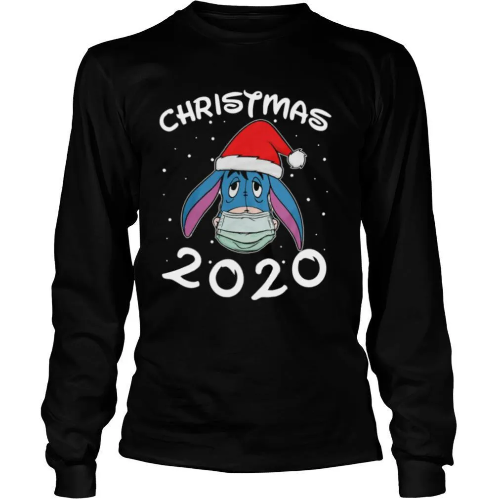 Face Eeyore Santa Wear Mask Merry Christmas 2020 Christmas shirt - Image 3