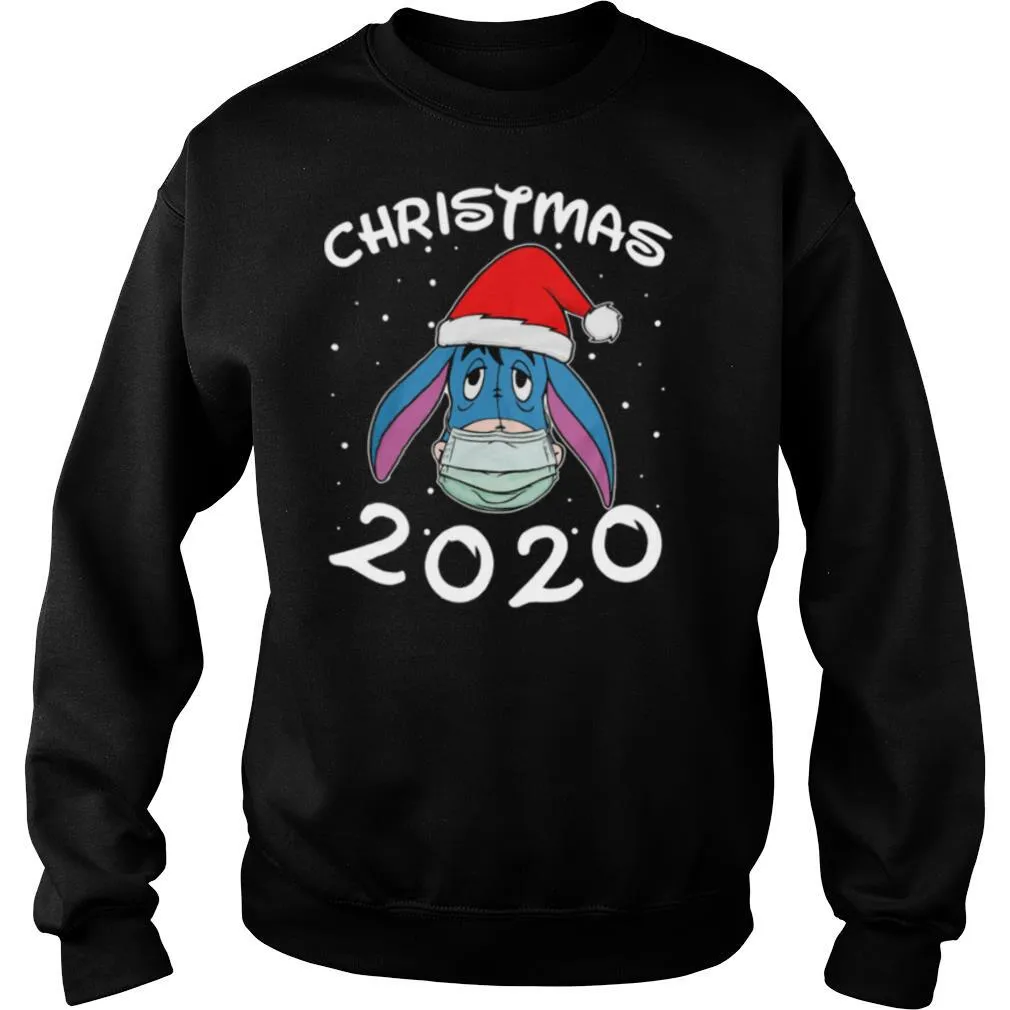 Face Eeyore Santa Wear Mask Merry Christmas 2020 Christmas shirt - Image 4
