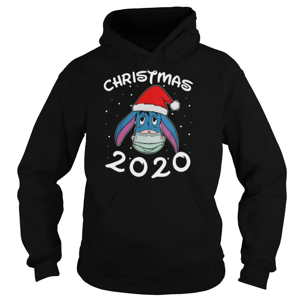 Face Eeyore Santa Wear Mask Merry Christmas 2020 Christmas shirt - Image 5