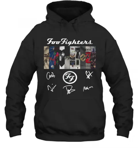 Foo Fighters Logo Signatures T-Shirt Classic Mens T-shirt - Image 6