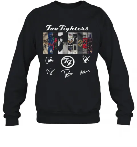 Foo Fighters Logo Signatures T-Shirt Classic Mens T-shirt - Image 5