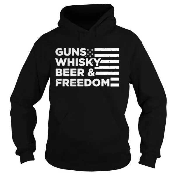 Guns Whisky Beer And Freedom Unisex - Image 4