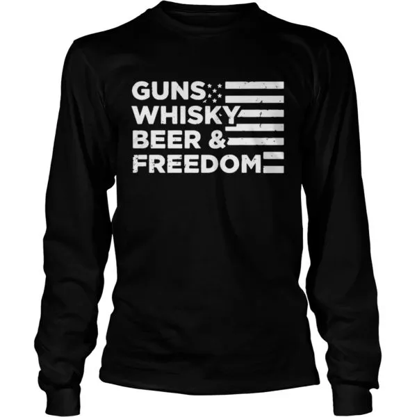 Guns Whisky Beer And Freedom Unisex - Image 5