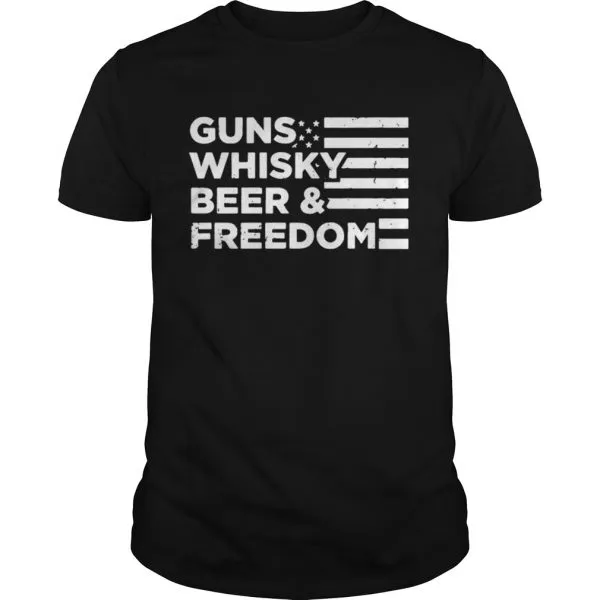 Guns Whisky Beer And Freedom Unisex - Image 2