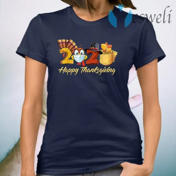 Happy Thanksgiving 2020 Turkey Mask Toilet paper Coronavirus T-Shirt - Image 3
