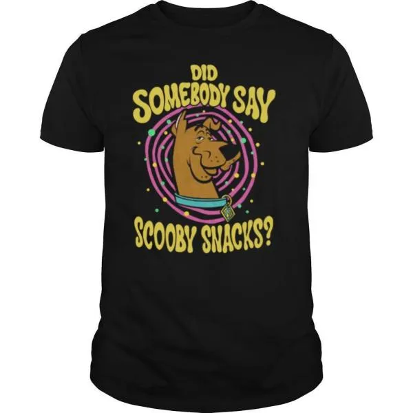 Kids Scooby Doo Did Somebody Say Scooby Snacks Portrait shirt