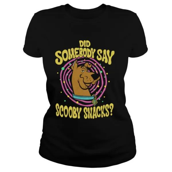 Kids Scooby Doo Did Somebody Say Scooby Snacks Portrait shirt - Image 2