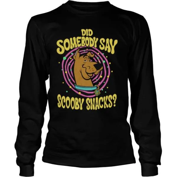 Kids Scooby Doo Did Somebody Say Scooby Snacks Portrait shirt - Image 3