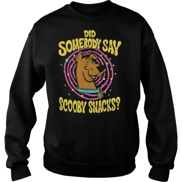 Kids Scooby Doo Did Somebody Say Scooby Snacks Portrait shirt - Image 4