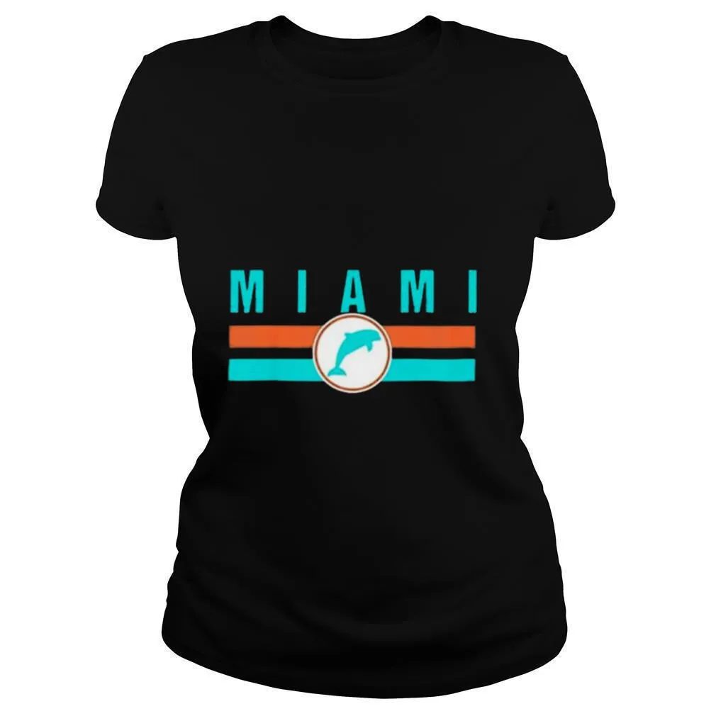 MIA Miami Local Standard MIA Retro Dolphin Miami FL shirt - Image 2