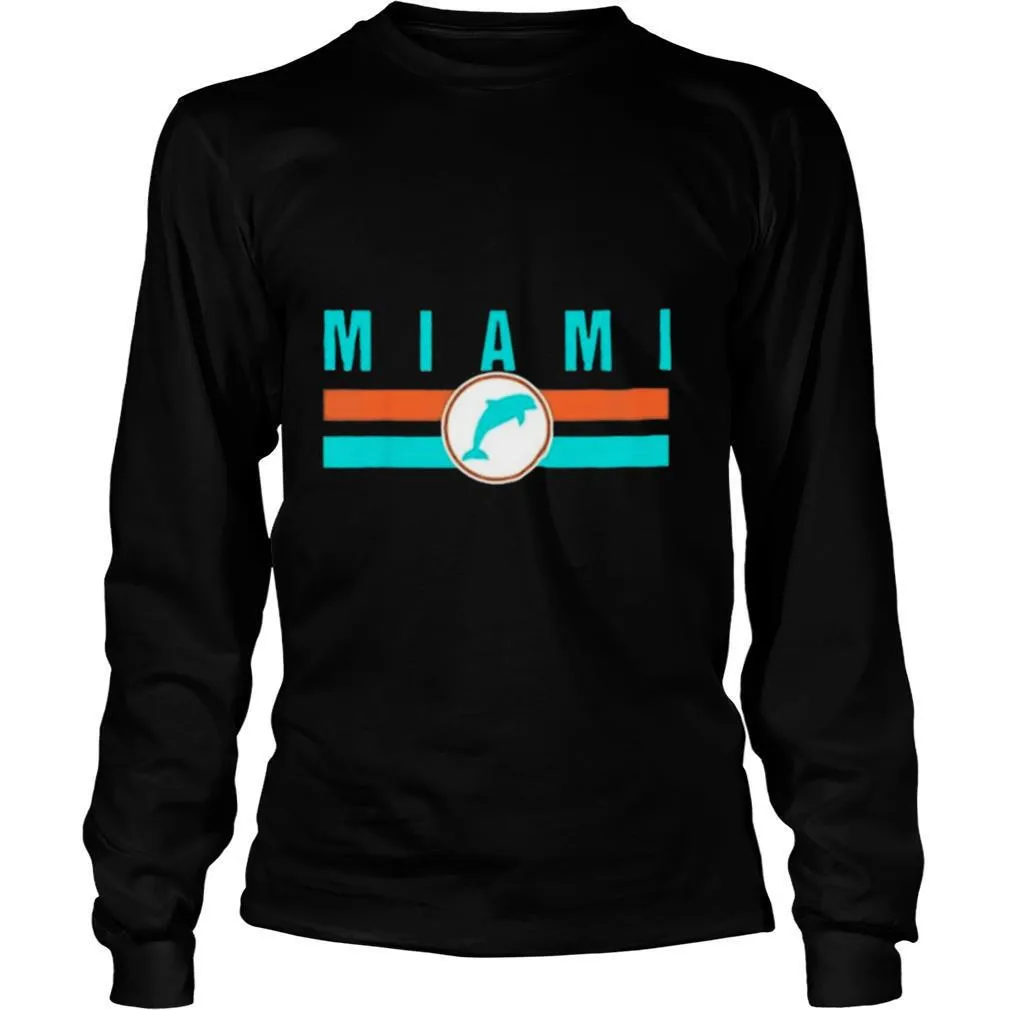 MIA Miami Local Standard MIA Retro Dolphin Miami FL shirt - Image 3