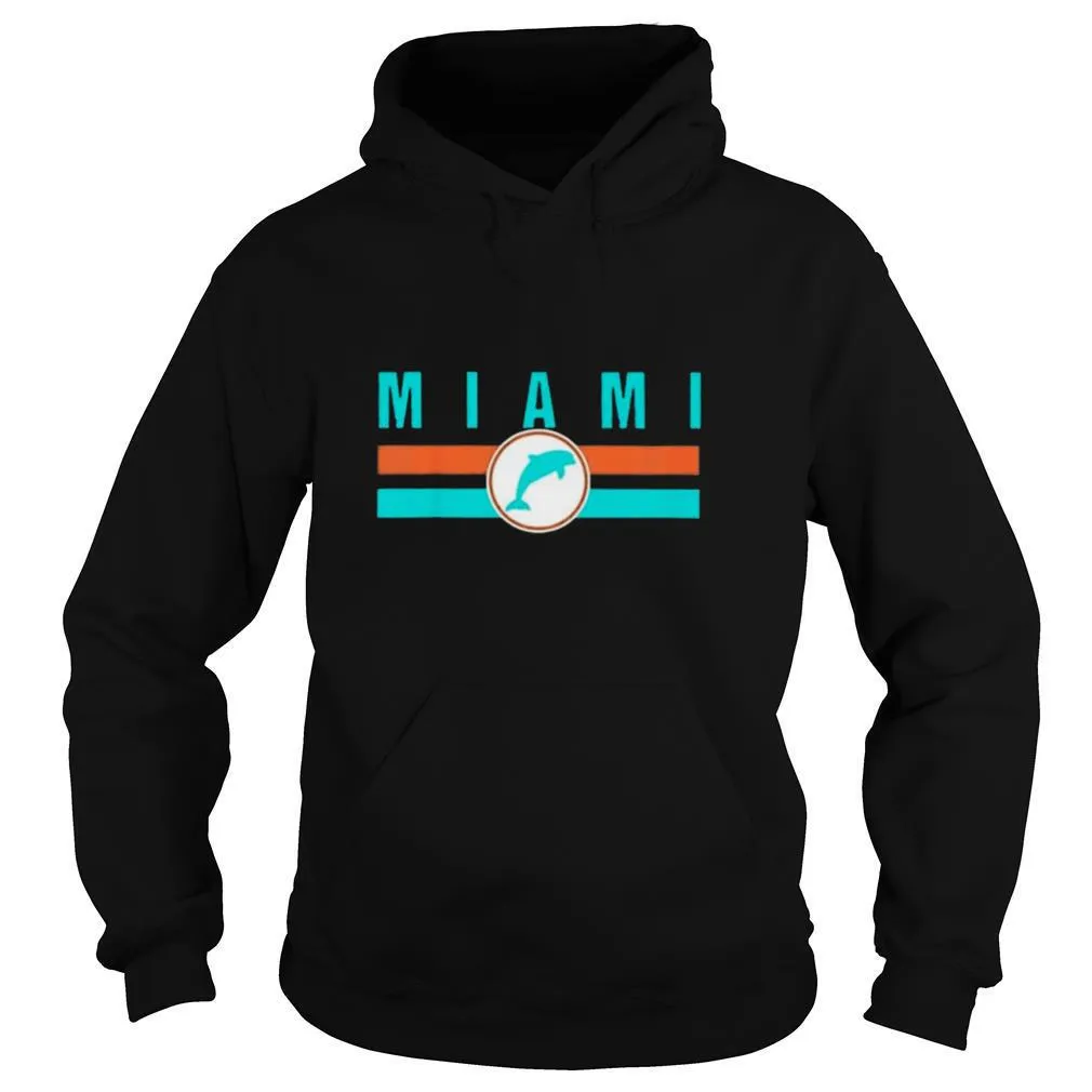 MIA Miami Local Standard MIA Retro Dolphin Miami FL shirt - Image 5