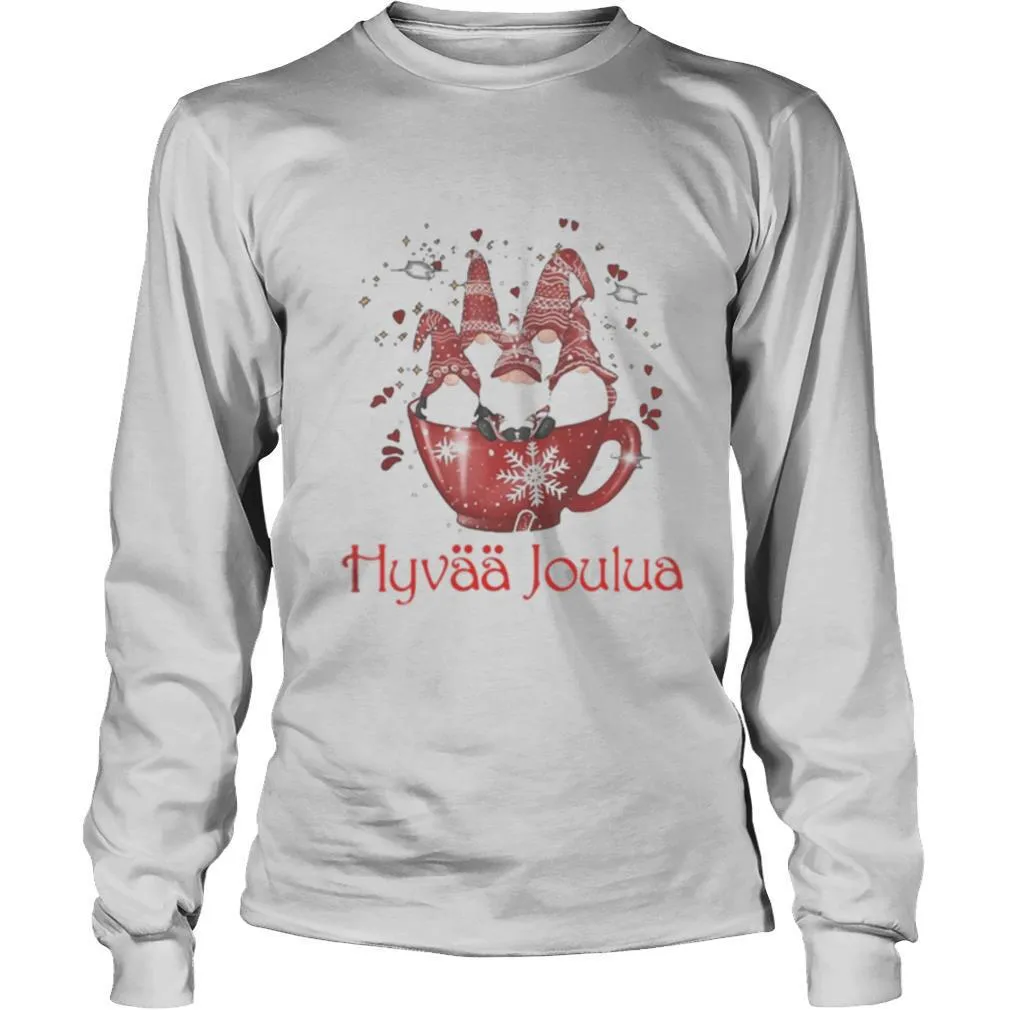 Merry christmas gnomes hyvaa joulua shirt - Image 3