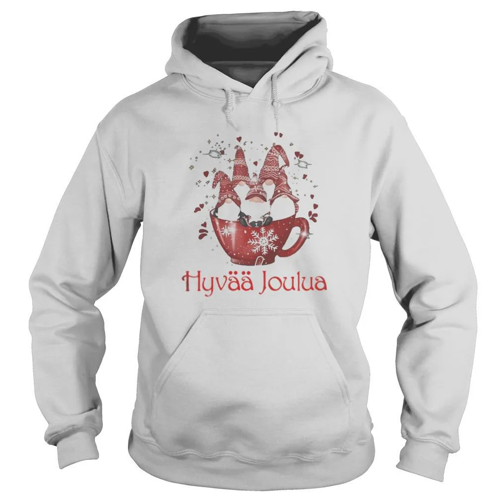 Merry christmas gnomes hyvaa joulua shirt - Image 5