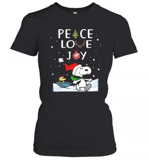 Peace Love Joy Christmas T-Shirt Classic Mens T-shirt - Image 3
