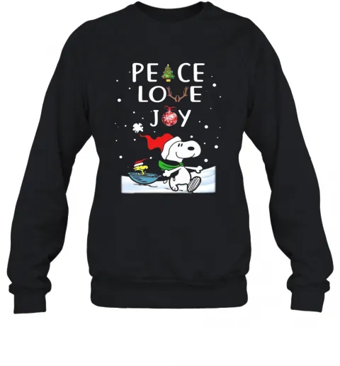 Peace Love Joy Christmas T-Shirt Classic Mens T-shirt - Image 5