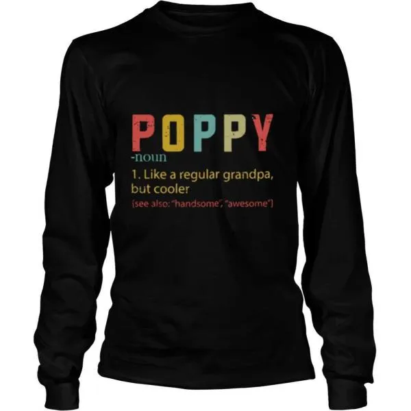 Poppy Noun Like A Regular Grandma But Cooler shirt - Image 3