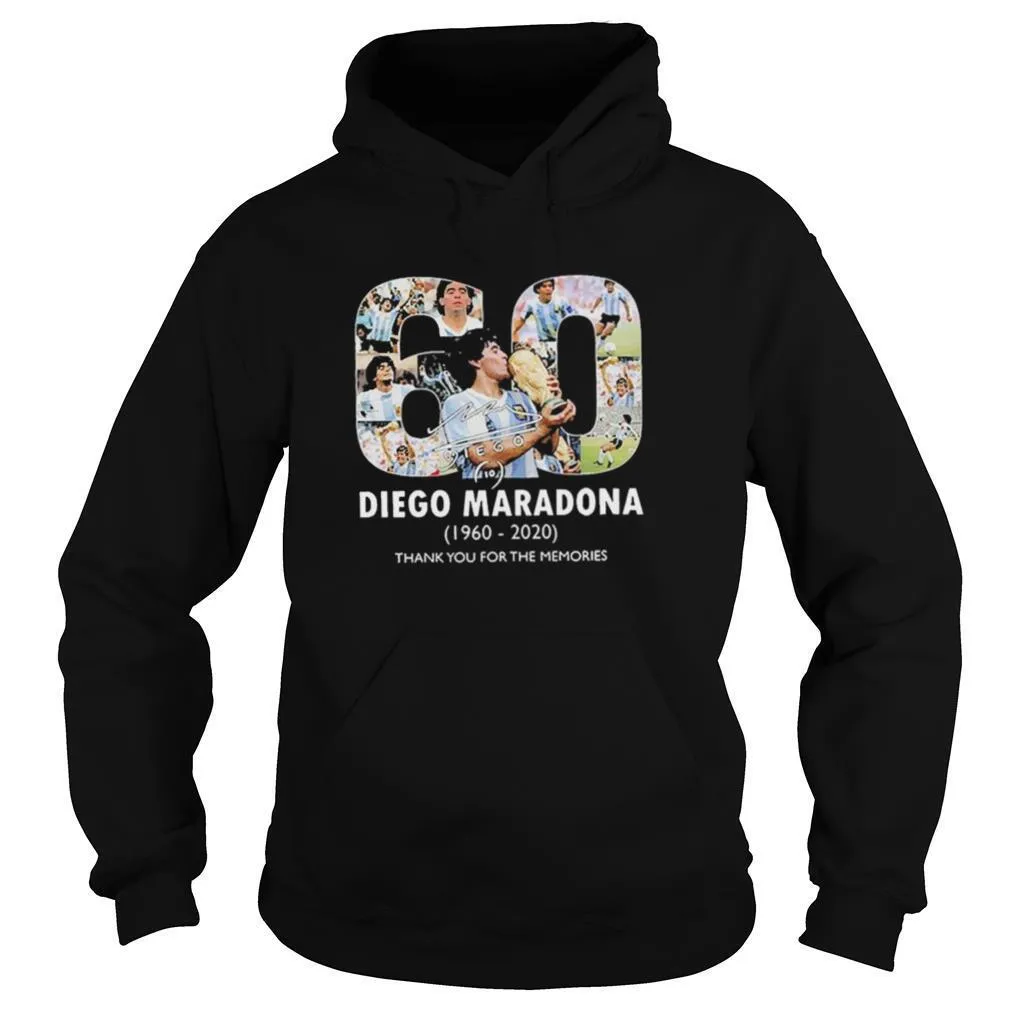 RIP Diego Maradona 1960 2020 Thank For you The Memories shirt - Image 5