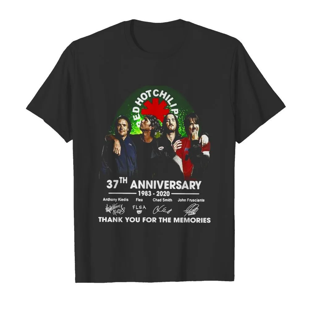 Red Hot Chili 37th Anniversary 1983 2020 Thank You For The Memories Signature shirt