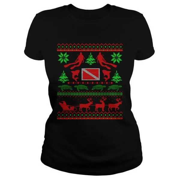 Swim Turtle Ugly Christmas Unisex - Image 3