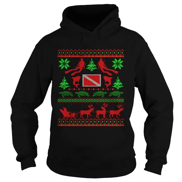 Swim Turtle Ugly Christmas Unisex - Image 4