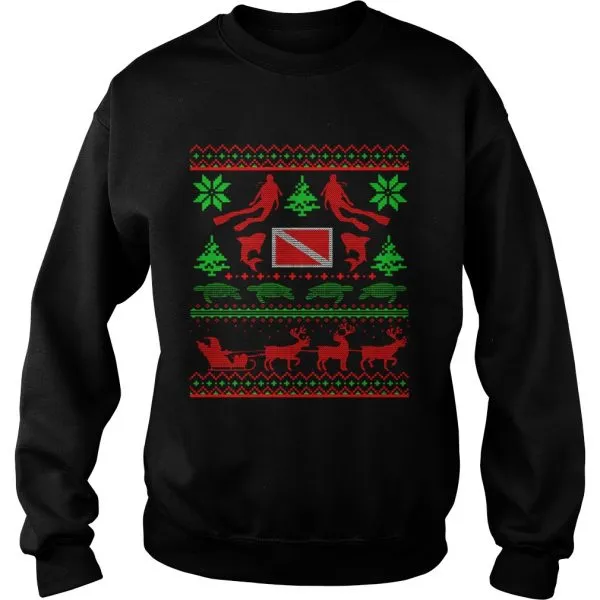 Swim Turtle Ugly Christmas Unisex - Image 6