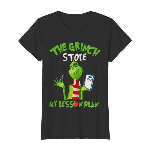 The Grinch Stole My Lesson Plan shirt - Image 3