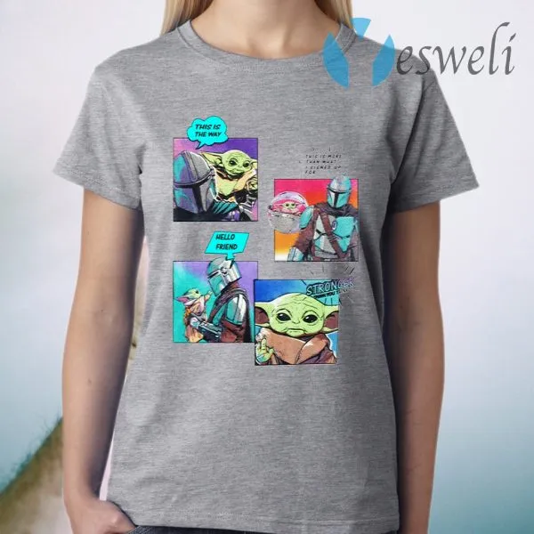 The Mandalorian Baby Yoda Stronger Than You Think T-Shirt - Image 3
