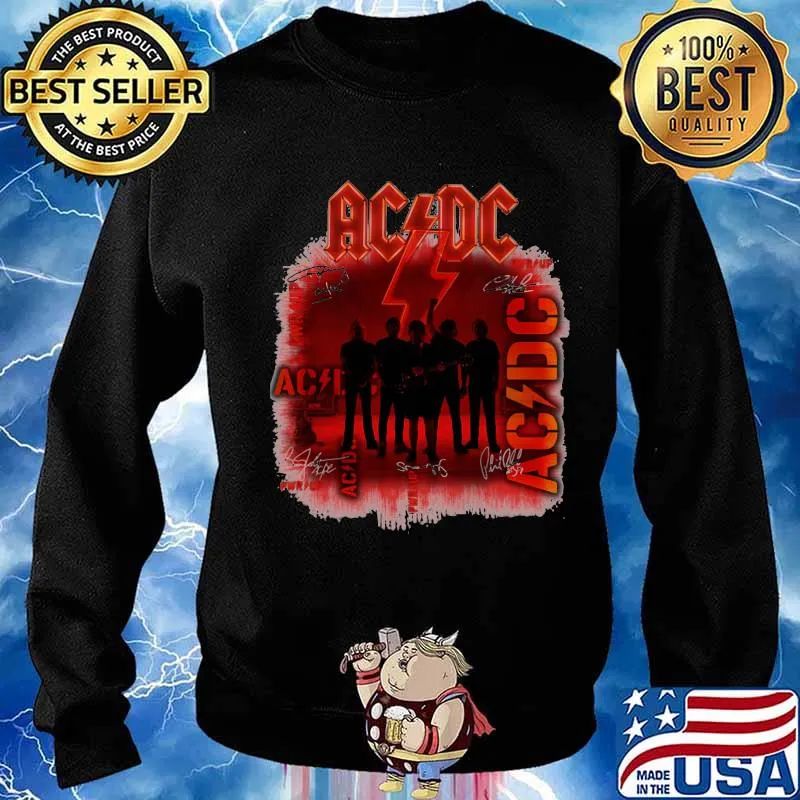 Acdc Band Music Signature Shirt Sweater