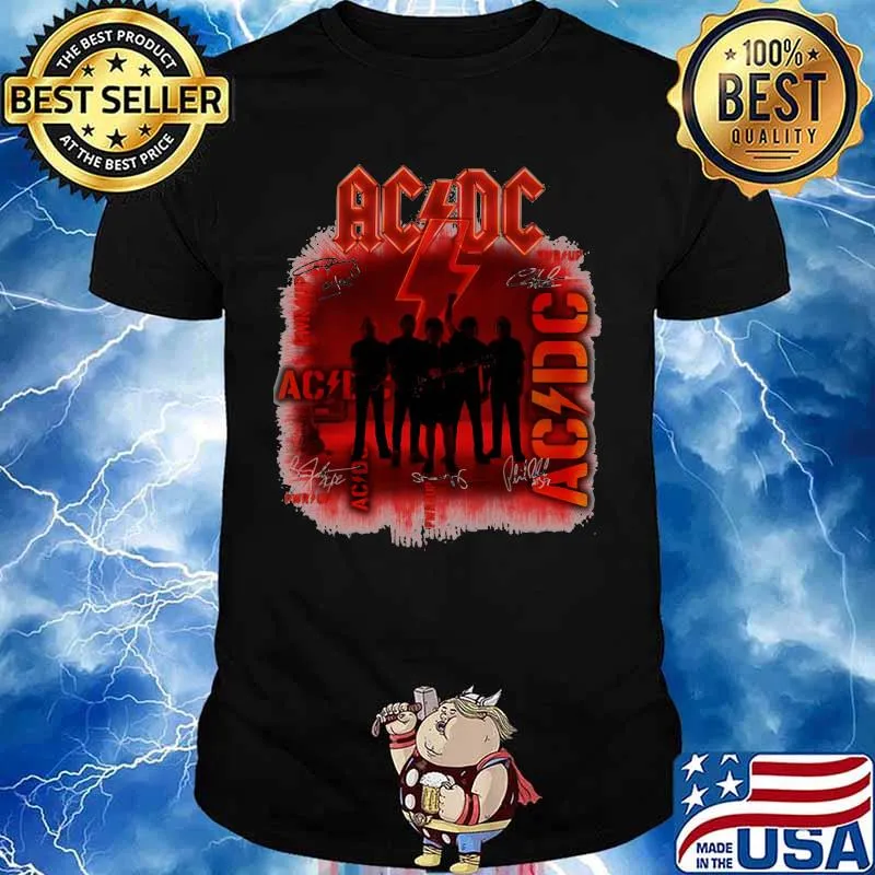 Acdc Band Music Signature Shirt