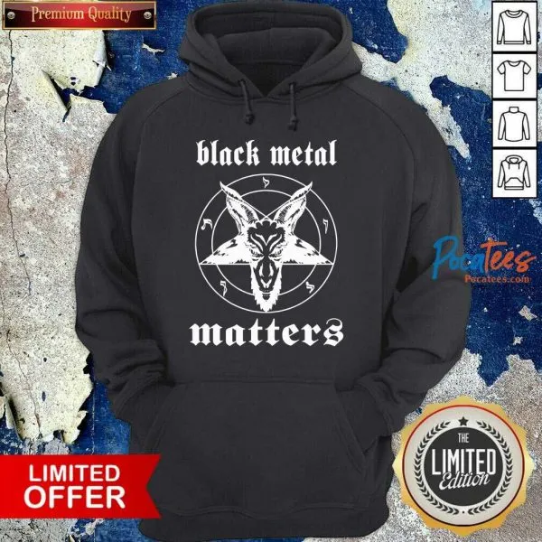 Awesome Compass Black Metal Matters Star Shirt - Image 2